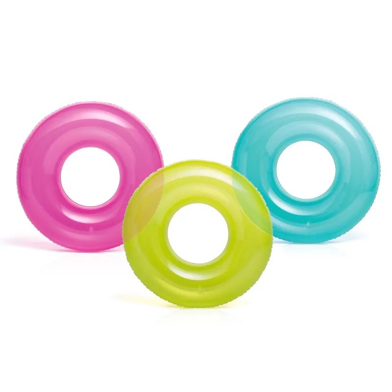 Flotador azul para niños de 76 cm de diámetro hecho de PVC resistente