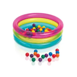 Corralito hinchable con pelotas 86 x 25 cm INTEX 48674