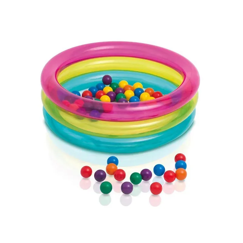 Piscina inflable con pelotas 86 x 25 cm, ideal para niños, segura y colorida