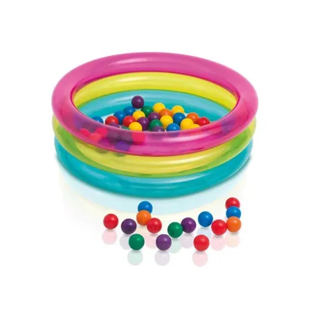 Piscina inflable con pelotas 86 x 25 cm, ideal para niños, segura y colorida