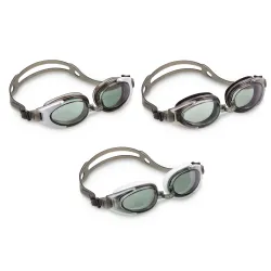 Gafas de natación grises INTEX 55685, perfectas para actividades acuáticas