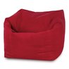 Rojo Puff Sillón Amalfi terciopelo