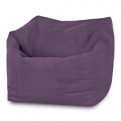Púrpura Puff Sillón Amalfi terciopelo