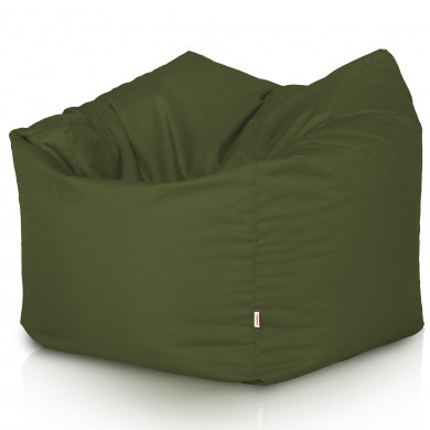 Verde oscuro Puff Sillón Amalfi nylon
