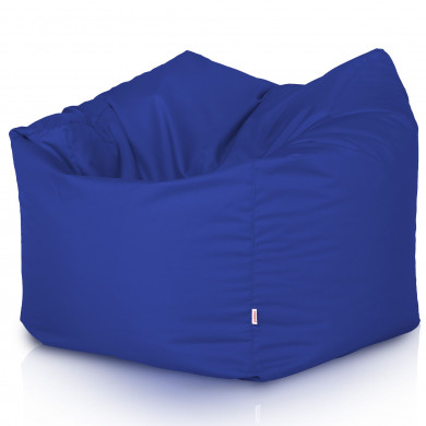 Azul oscuro Puff Sillón Amalfi nylon