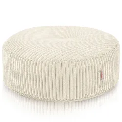 Puff Reposapiés Redondo - Pana Soft