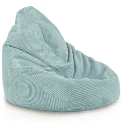 Puff Pera Drop XXL con Respaldo - Pana Soft