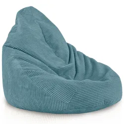 Puff Pera Drop XXL con Respaldo - Pana Soft
