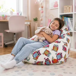 Puff Pera L Para Niños - Estampados Premium