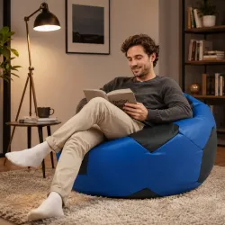 Puff Sillón Fútbol XXL - Polipiel, Premium