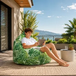 Puff Pera XXL Gigante Outdoor - Impermeable Adultos
