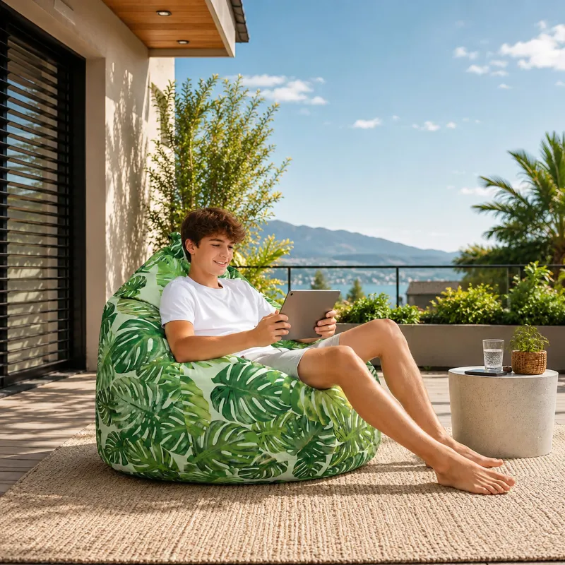 Puff Pera XXL Gigante Outdoor - Impermeable Adultos