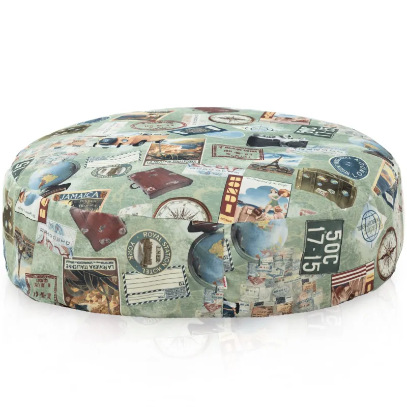 Cojín Redondo Monaco 90 cm Tejido Estampado | Italpouf