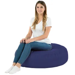Cojín Redondo Monaco 90 cm Piel Sintética | Italpouf