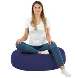 Cojín Redondo Monaco 90 cm Piel Sintética | Italpouf