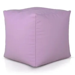 Puff Cuadrado Cubo - Piel Sintética