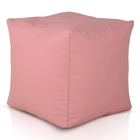 Puff Cuadrado Cubo Piel Sintética | Italpouf