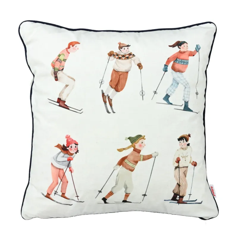 Cojín decorativo estampado para sofá – 45×45