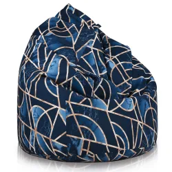 Puff Pera XL Estándar - Tejido Estampado Premium