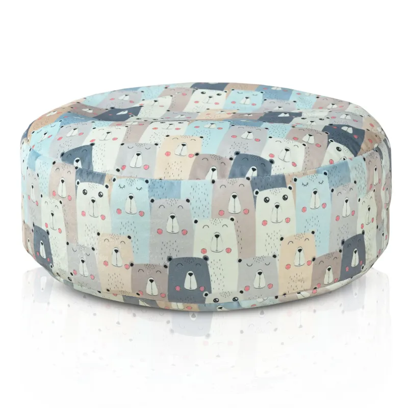 Puff Reposapiés Redondo - Estampados Premium