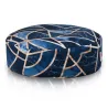 Ornamento barroco azul-oro vintage