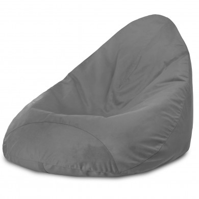 Acero puff pera Drop XXL terciopelo