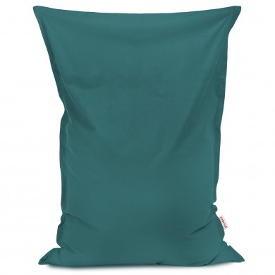 Azul Puff Almohada terciopelo