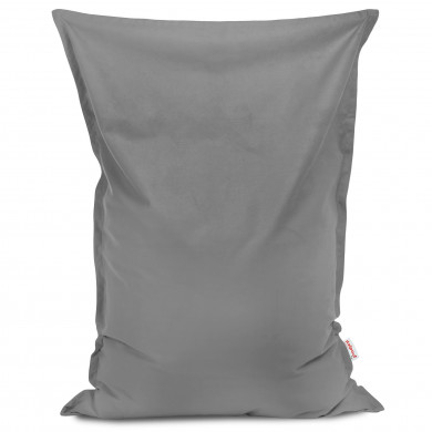Acero Puff Almohada terciopelo