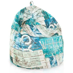 Puff Pera para niños - Tejido Estampado Premium