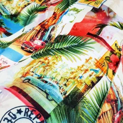 Puff Asiento de Suelo XL Bermuda - Tejido Estampado Premium – vista 81