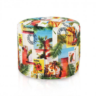 Cuba Puff Con Ruedas Cilindro