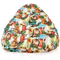 Puff con Respaldo XXL Drop - Tejido Estampado Premium – vista 35