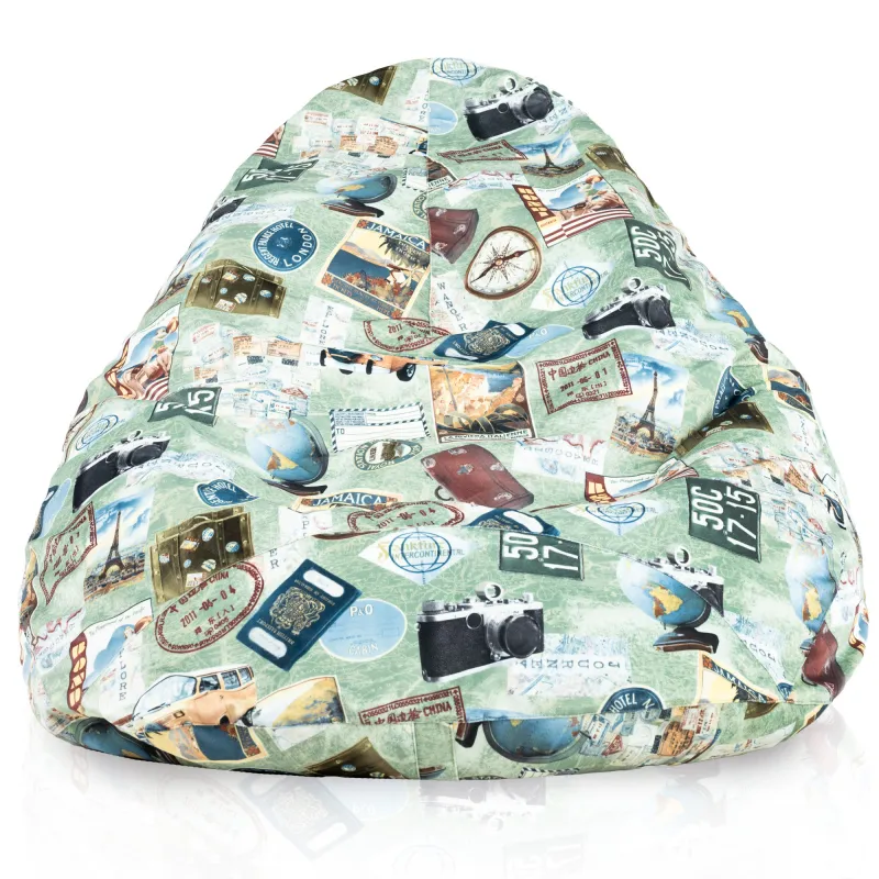 Puff con Respaldo XXL Drop - Tejido Estampado Premium – vista 34