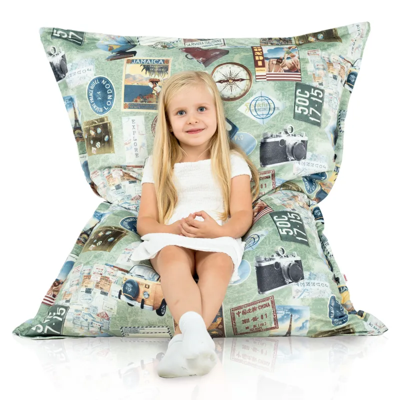 Cojín de Suelo Gigante XL para niños - Tejido Estampado Premium – vista 62
