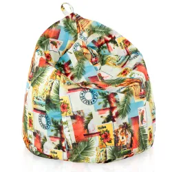 Puff Pera para niños - Tejido Estampado Premium