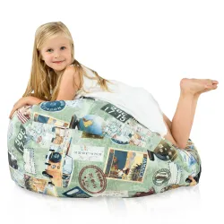 Puff Pera L para niños - Tejido Estampado Premium – vista 86