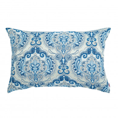 Azul tejido Almohada Rectangular Para El Sofá