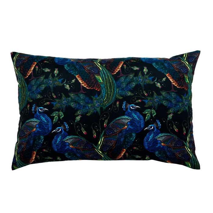 Pavos reales coloridos Almohada Rectangular Para El Sofá