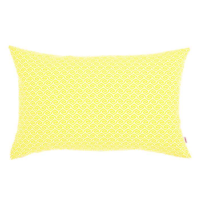 UV blanco y amarillo Almohada Rectangular De Jardín