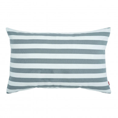 Riviera Outdoor Gris Rayas Almohada Rectangular De Jardín