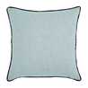 Lana gris y azul Almohada Cuadrada