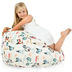 Puff Pera L para niños - Tejido Estampado Premium – vista 57