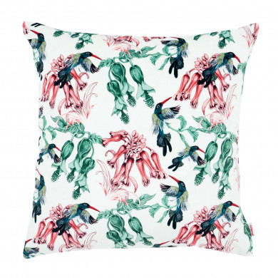 Colibríes exóticos del paraíso Almohada Cuadrada