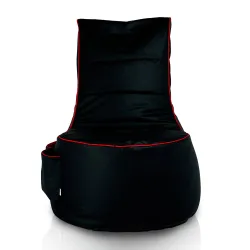 Sillón gamer negro ergonómico de cuero ecológico para mayor comodidad