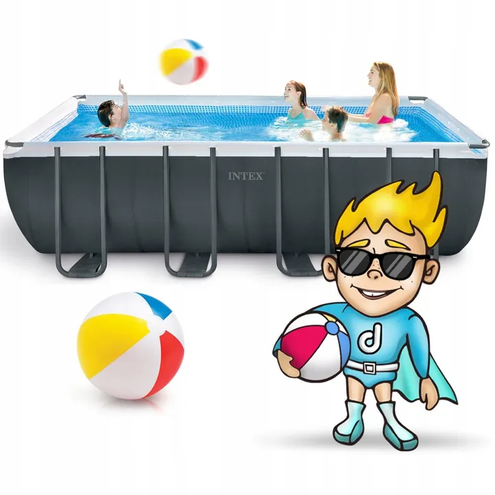 Piscina de jardín con estructura 549 x 274 x 132 cm 12en1 INTEX 26356 - 3