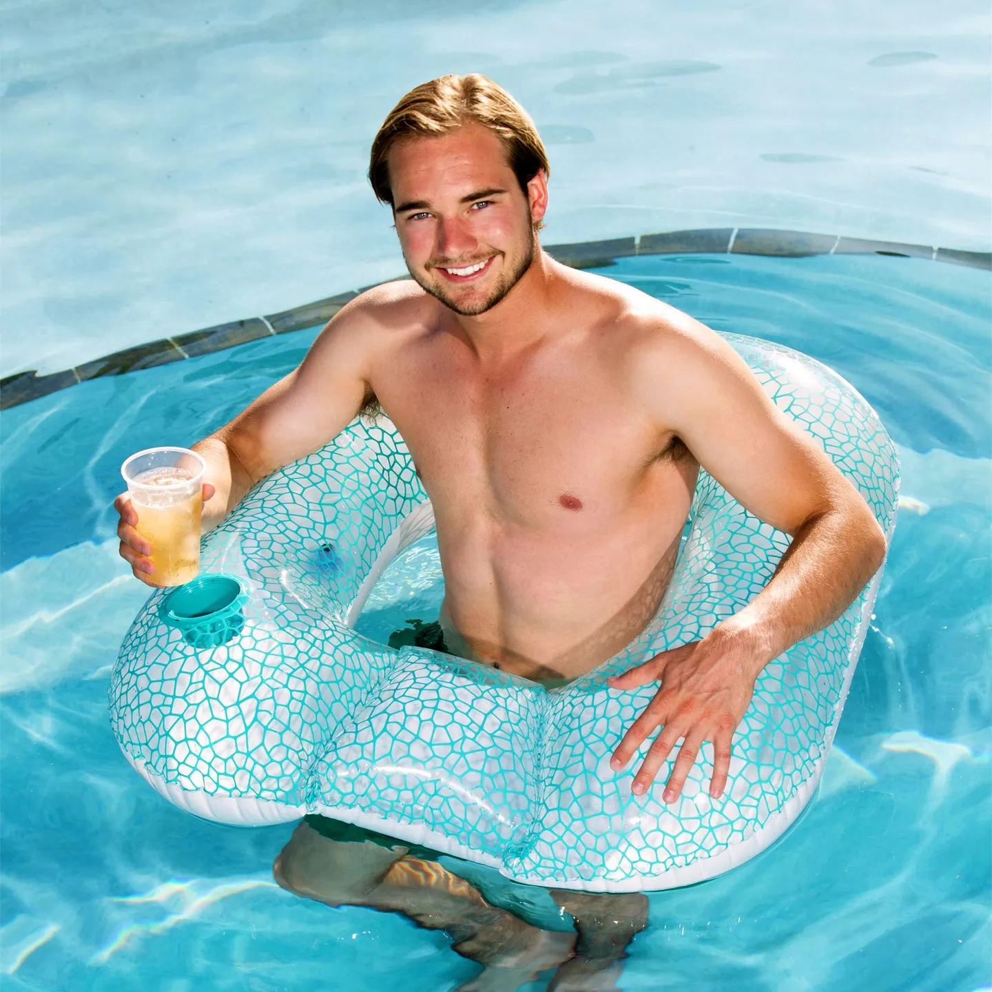 Bestway 43097 Sillón Hinchable Azul para Piscina - 5