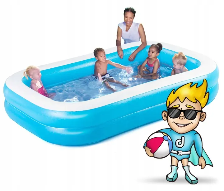 Piscina hinchable familiar 262 x 175 x 51 cm Bestway 54006 + lona - 3