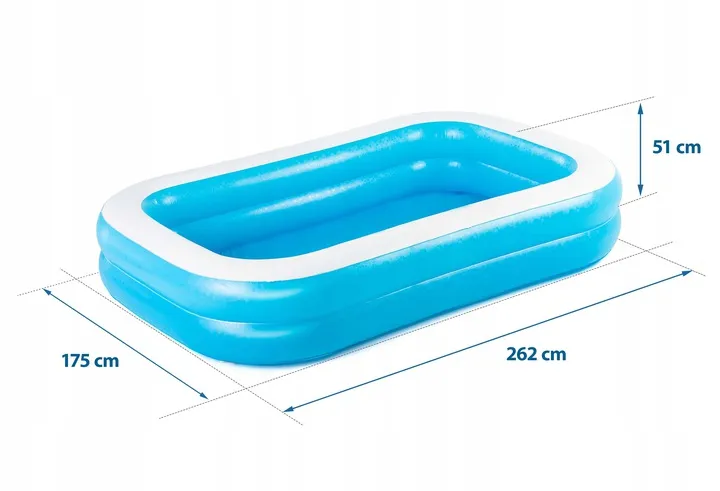 Piscina hinchable familiar 262 x 175 x 51 cm Bestway 54006 + lona - 5