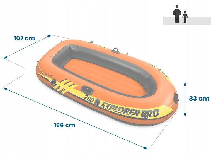 Intex Explorer PRO 200 Bote Hinchable 196 x 102 x 33 cm 58356 - 4