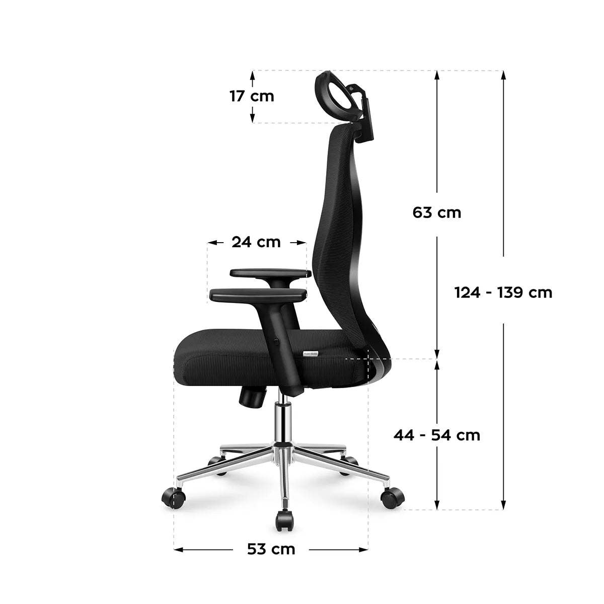Dimensiones del sillón Mark Adler Manager 3.5 Black